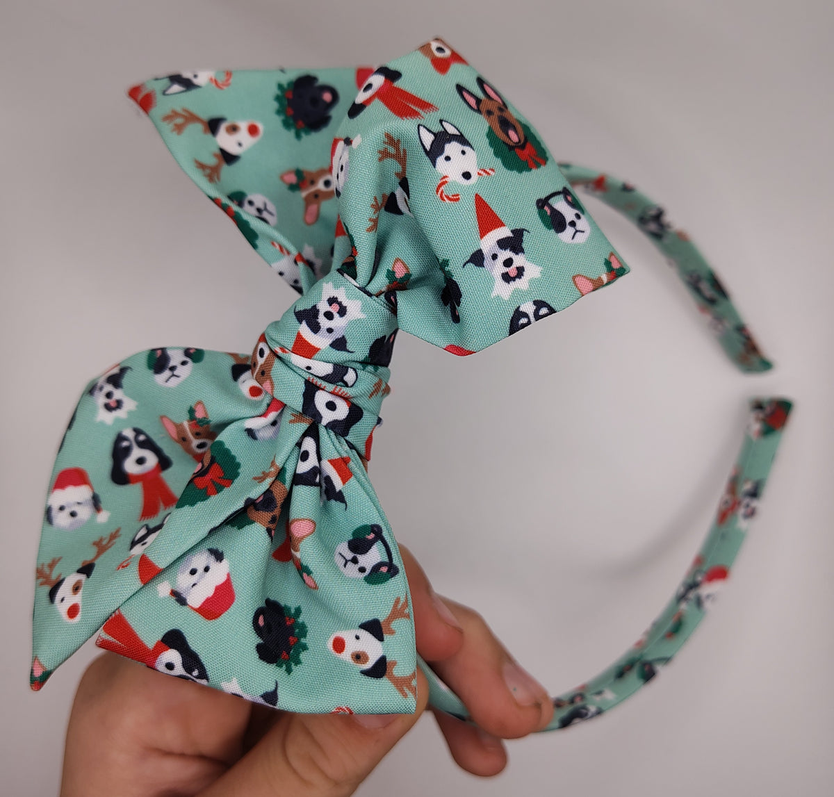 Christmas Dog Thin Headband