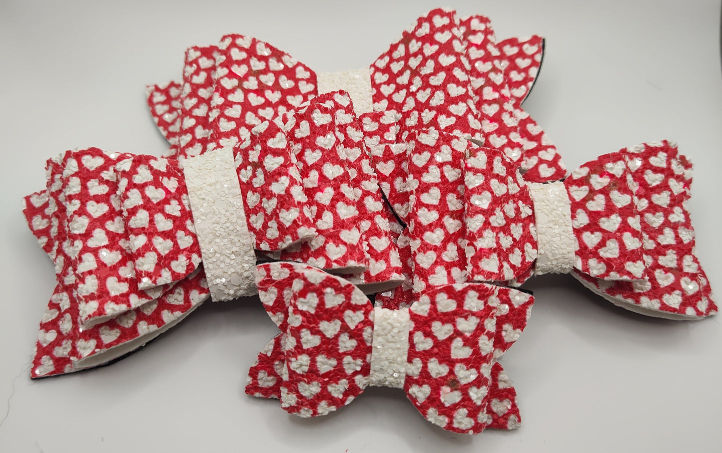 Red Glitter Hearts