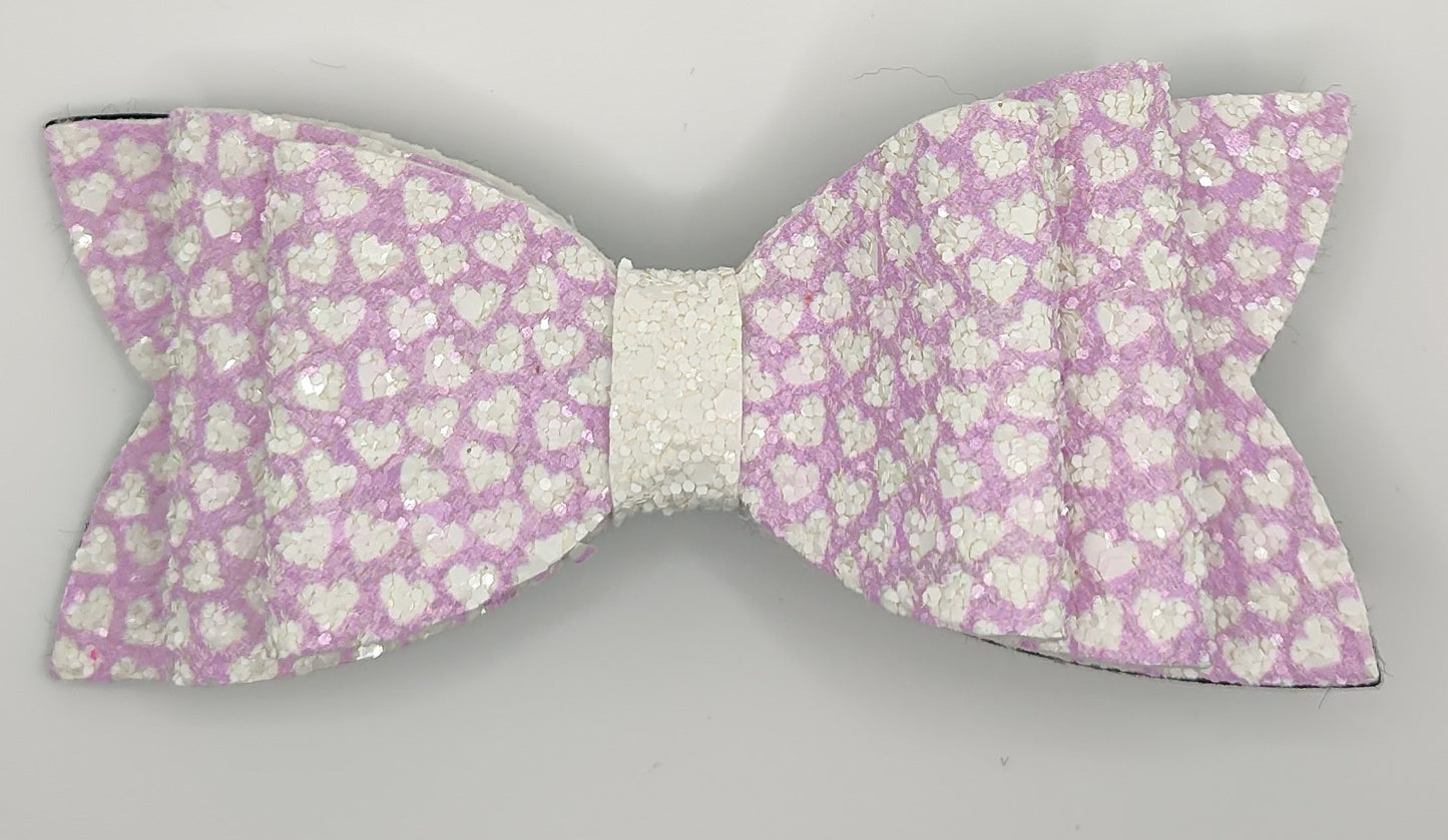 Light Purple Glitter Hearts