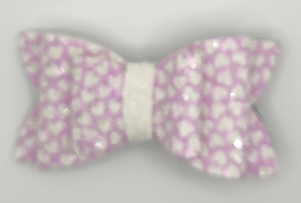 Light Purple Glitter Hearts