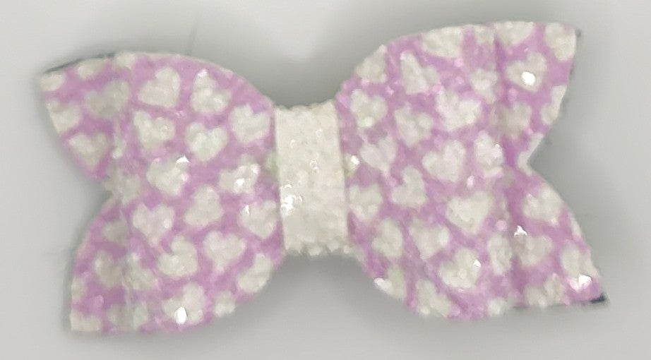 Light Purple Glitter Hearts