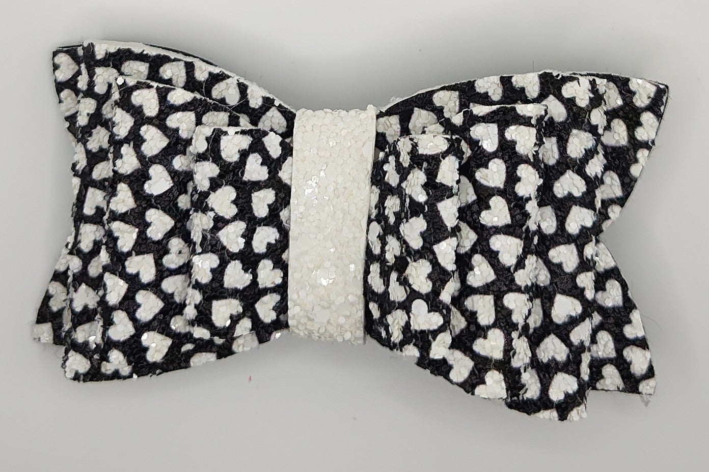 Black Glitter Hearts