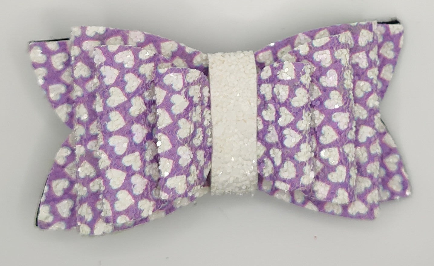 Purple Glitter Hearts
