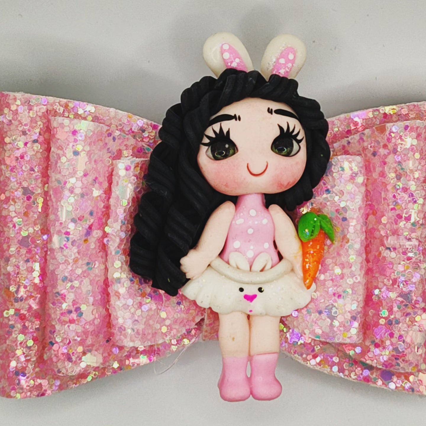 Glitter with Black Hair Girl