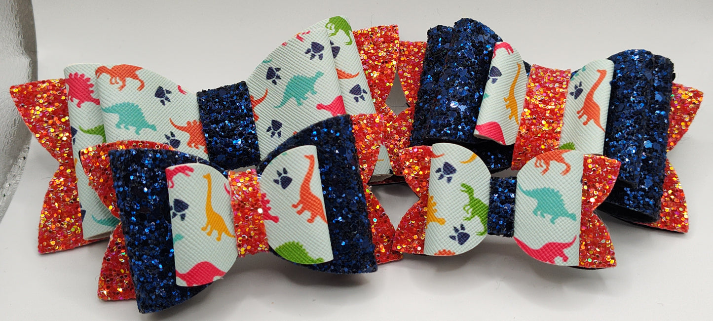 Blue & Orange Dinosaurs