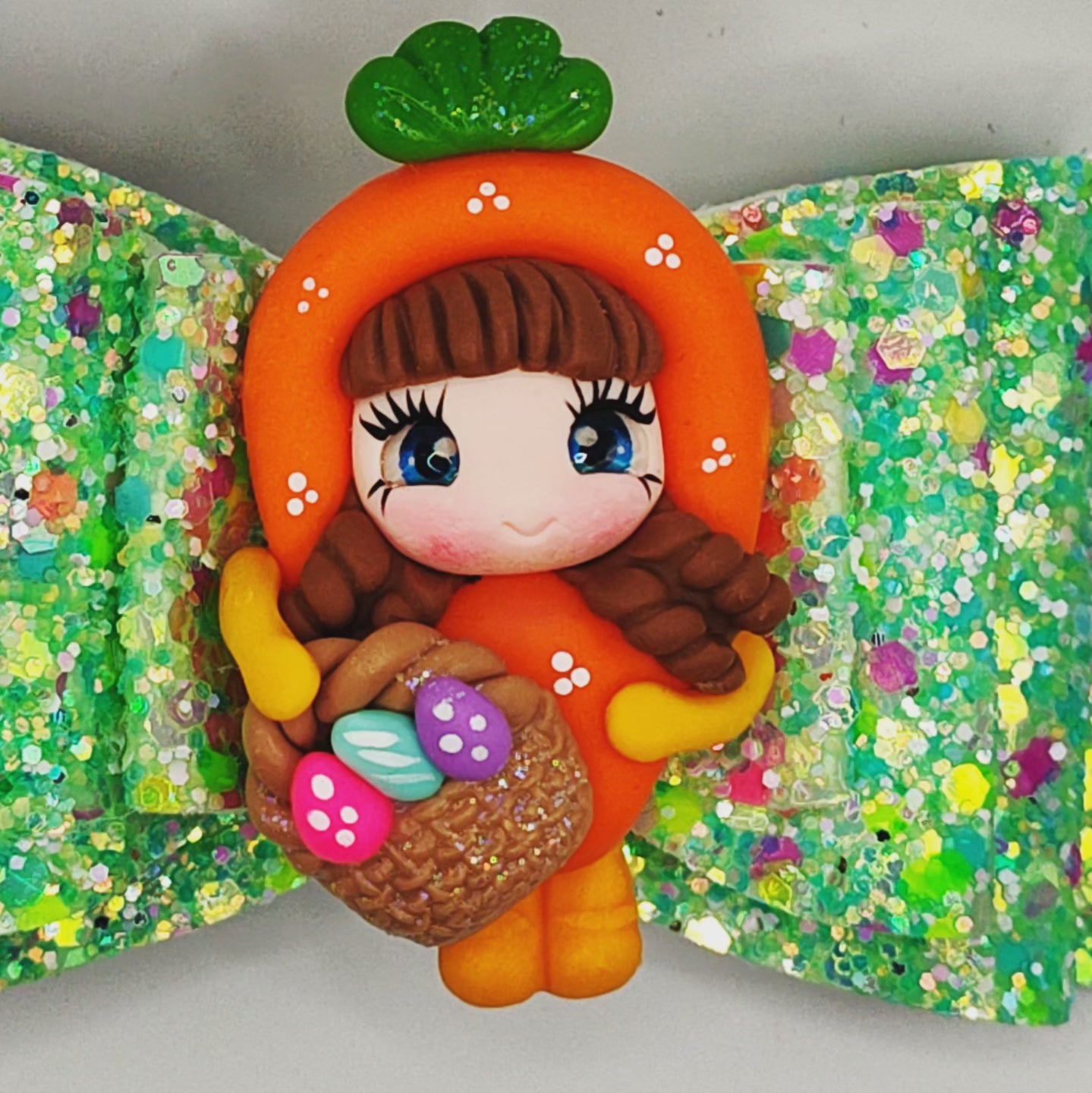 Carrot Girl with Glitter