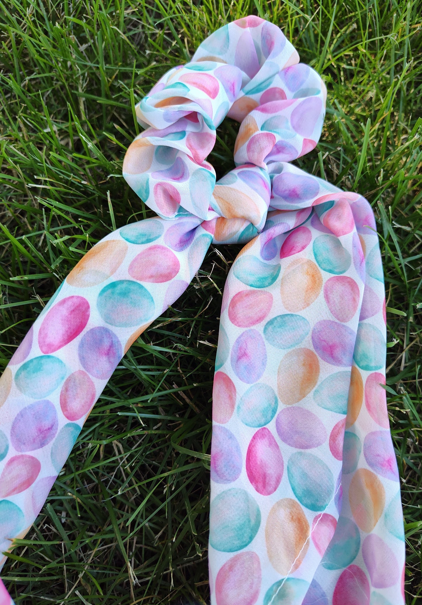 Jelly Bean Long Tailed Scrunchie