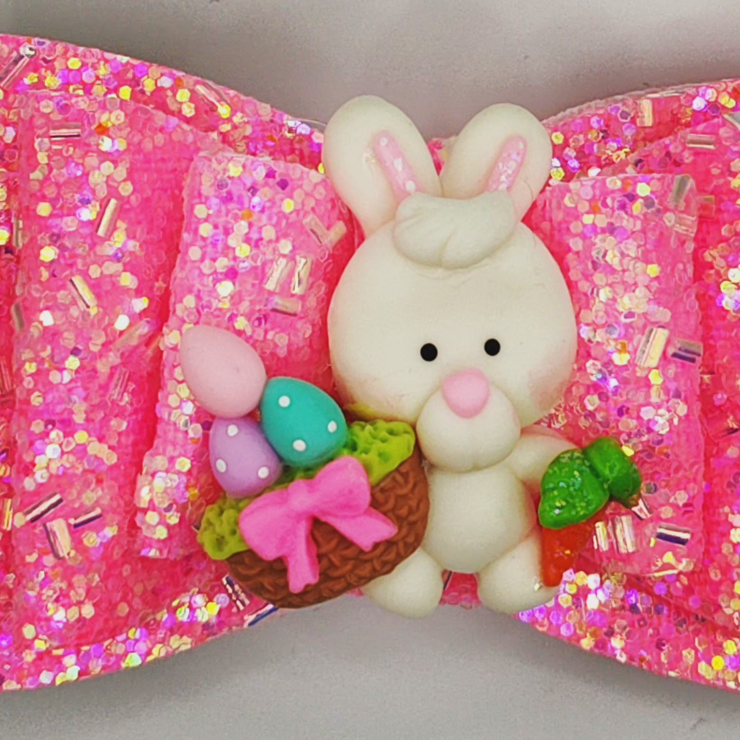 Glitter with Bunny Clay