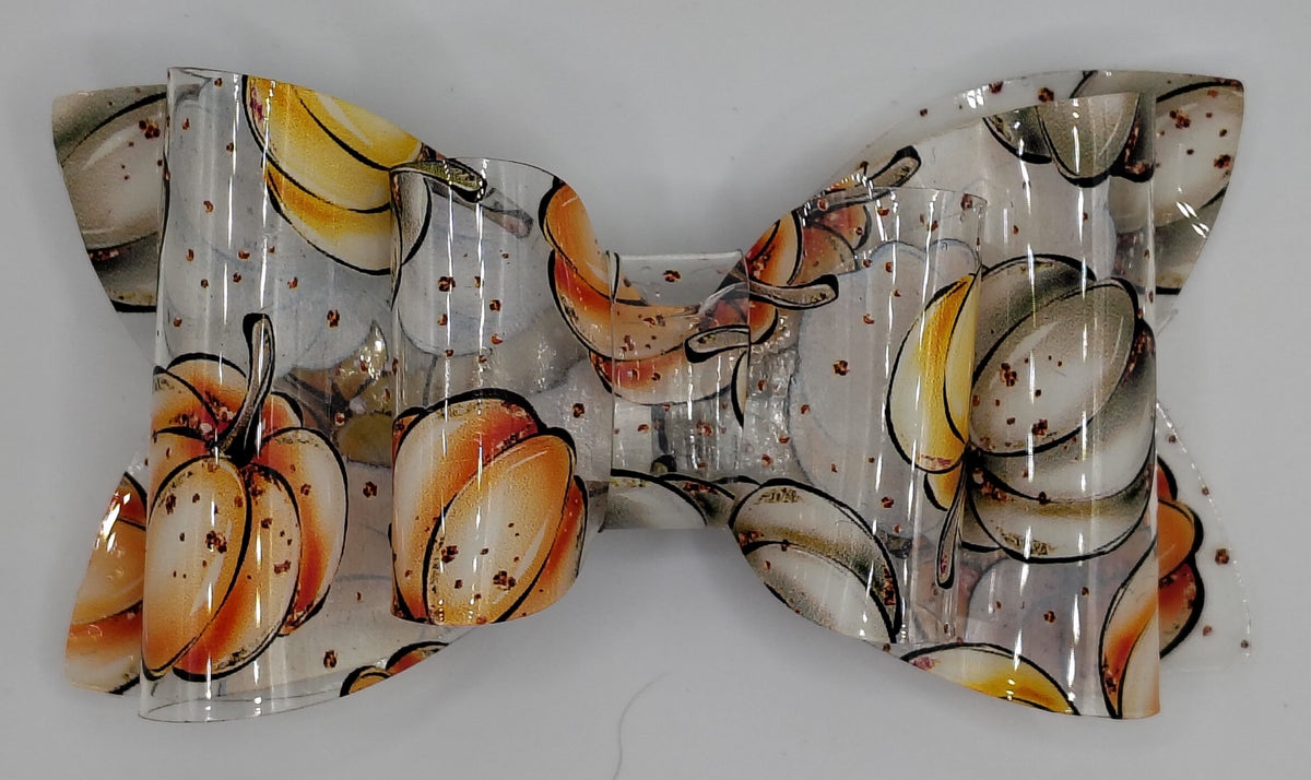 Vinyl Pumpkin Bow