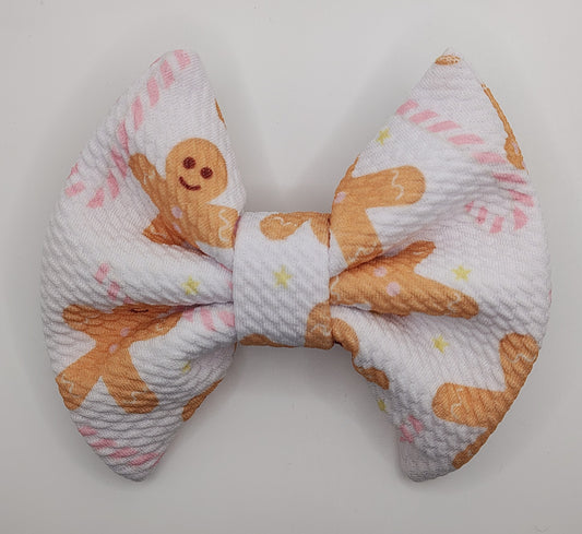 Gingerbread Man Hair Bow