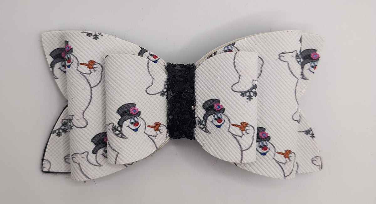 Frosty the Snowman Hair Bow