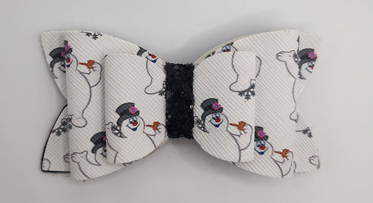 Frosty the Snowman Hair Bow