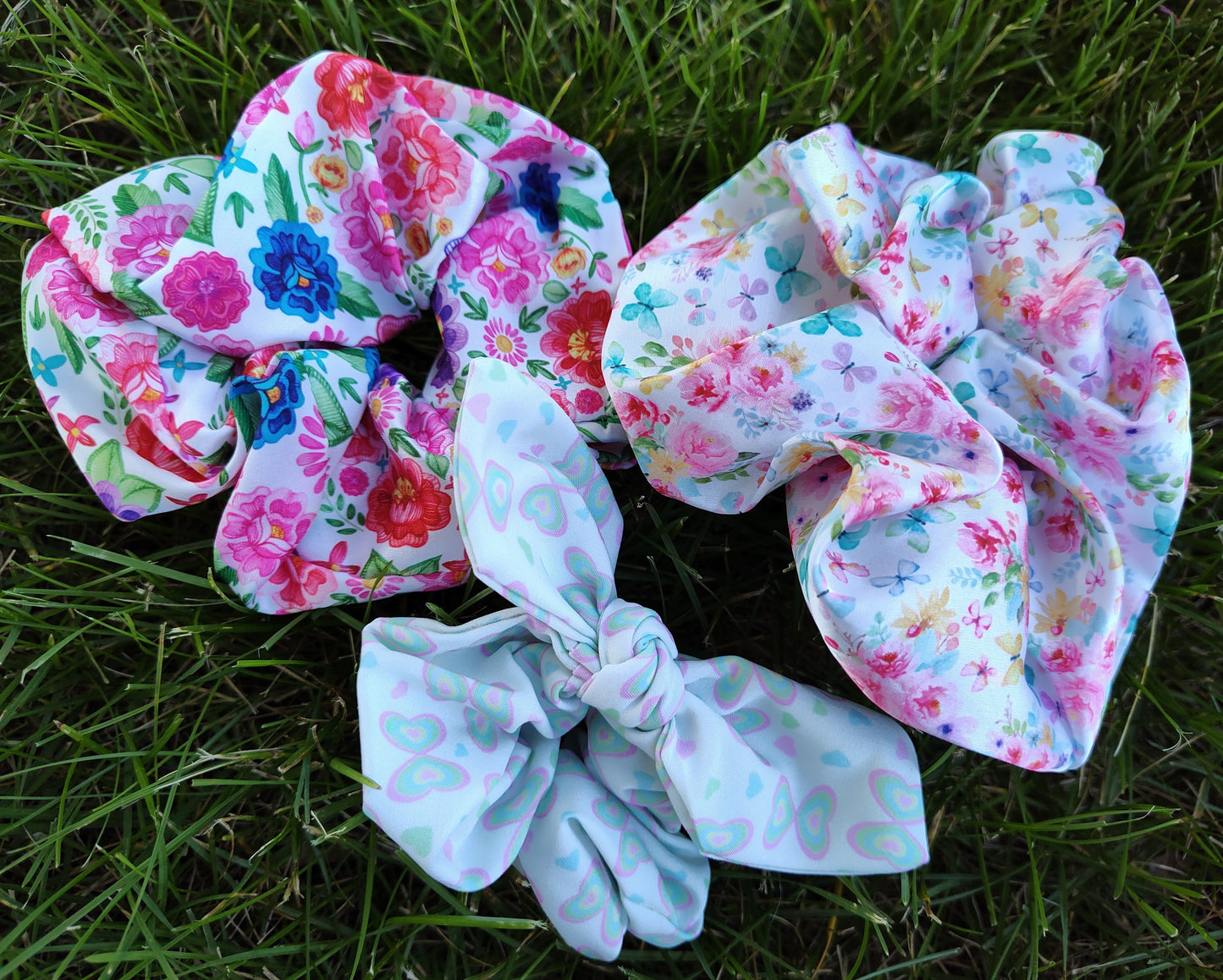 Butterfly and Floral Scrunchies