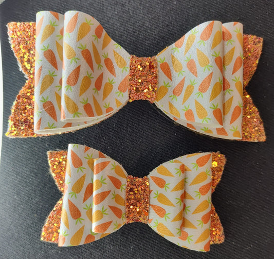 Carrots on Orange Glitter